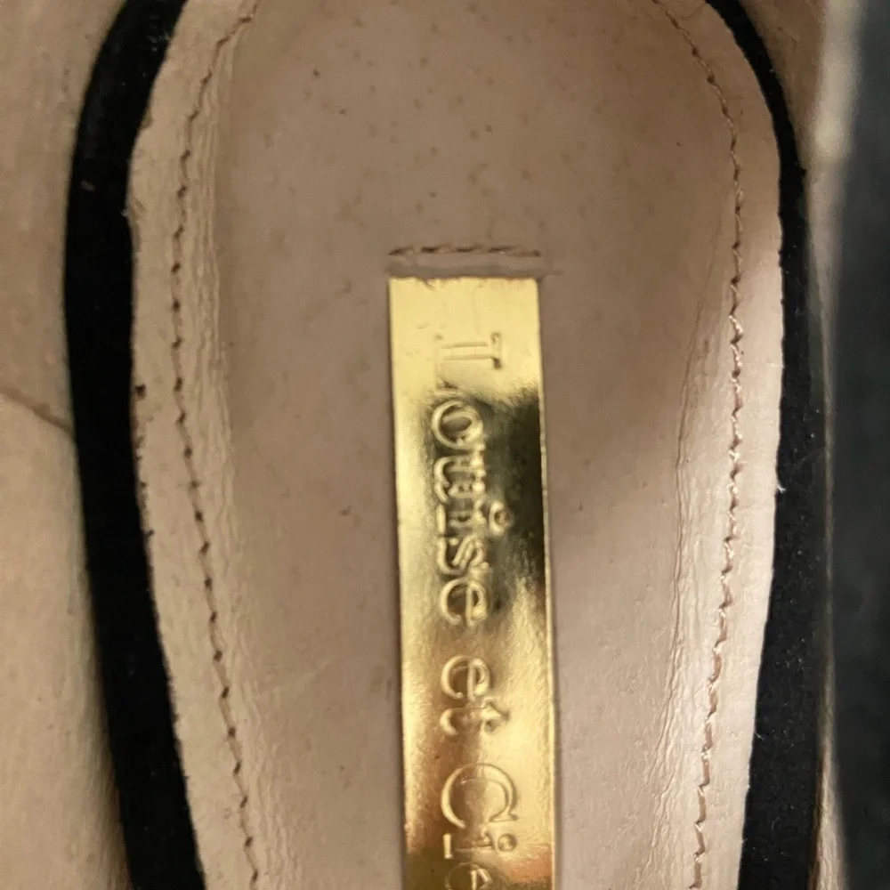 Louise Et Cie black maryjane sandals sz 7.5 Korrie Black Leather closed toe